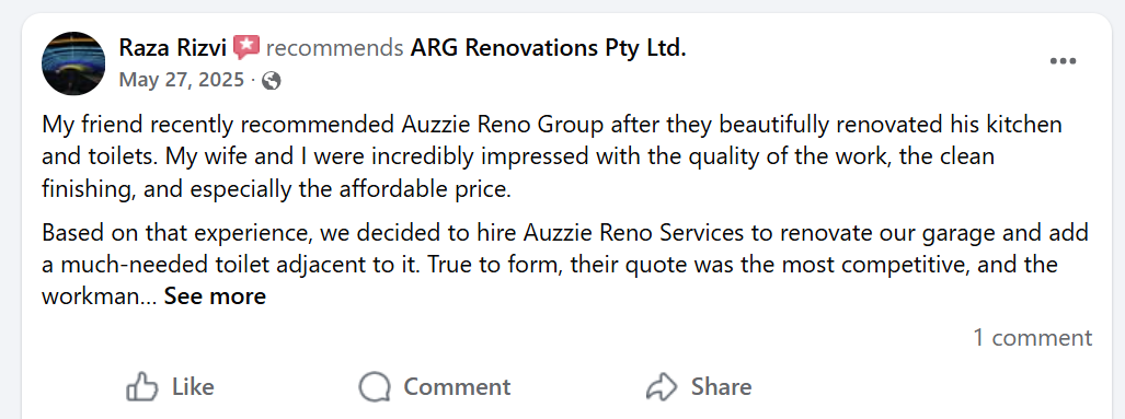 ARG Reno Customer Feed back Reviews Testimonials (2)
